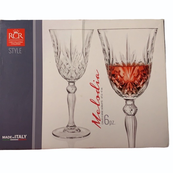 RCR Melodia Other - NWOT RCR Melodia Wine Goblets (6 pz.)